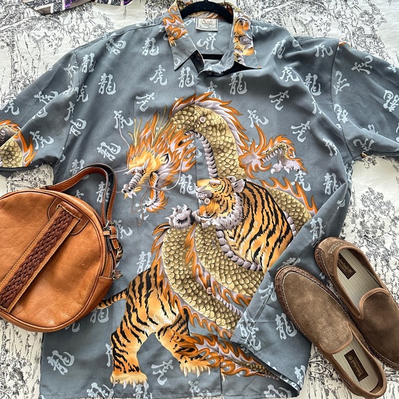 Vintage shirt / size L - XL / Made in Korea - Picture 1 of 11